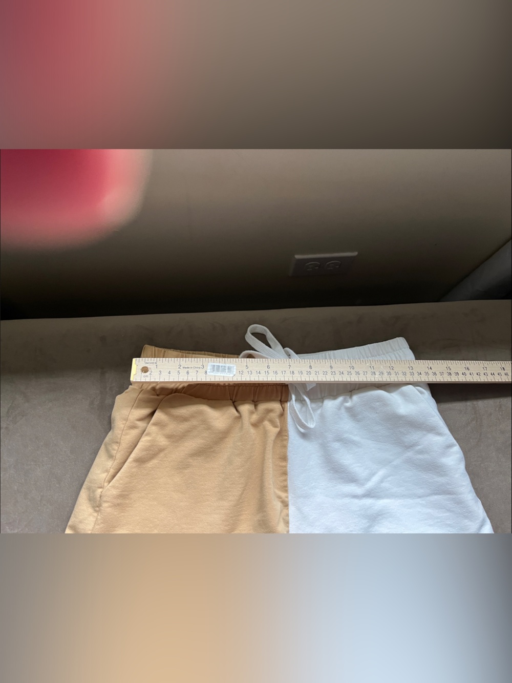 AKIRA Two-Tone Colorblock Drawstring Shorts - Picture 5 of 10